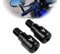 2pcs Moto Contrapesos Manillar Universal 22mm Manillar Extremo Topes CNC Aluminio para MT-01 MT01 MT03 MT-03 MT07 MT-07 MT09 MT-09 MT10 MT-10 SP MT125-Negro