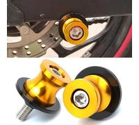 2pcs Moto Diabolos M8 8mm Bobine Tornillos Universal para SUZUKI V-STROM 650 1000 1050 SV650 Burgman 125 250 400 600 Bandit GSF 1200 1250 CB500 CB600R CBR600R CB650R CBR650R CB919-Oro