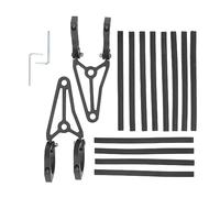 2Pcs Motorcycle Headlight Mount Bracket Aluminum Fork Tube Lamp Holder 33 to 41mm Fit for Suzuki Victory CBR BSA Replacement Durable Silver