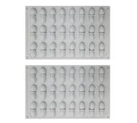 2PCS Mouse de silicona de gran capacidad Molde para pasteles para cumpleaños y reuniones Creativo Postre Chocolate Hornear Utensilios de Horneado de Grado Alimenticio Molde de Silicona para Hornear