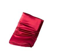 2pcs Mulberry Silk Pillowcase - Double Sided Cover For Latex & Memory Foam Pillows (30x50cm)(Red 30x50CM)