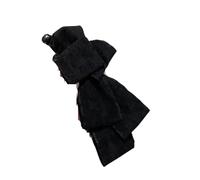 2pcs Multi-layer Bow Banana Clip | Women's Elegant Bun Hairpin Ponytail Hair Accessory(Black bow clip)