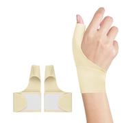 2Pcs Muñequera Tendinitis Muñequera Pulgar Ferula Pulgar Muñequera Rizartrosis Elástica Aliviar El Dolor De Las Articulaciones Del Pulgar De La Mano Para el Túnel Carpiano Artritis Tendinitis(Beige)