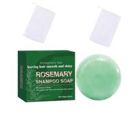 2PCS Natural Rosemary Shampoo Soap, Anti Dandruff Moisturizing Glossy Scalp Hair Darkening Regrowth For Treated Dry Damaged Hair