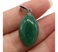 2Pcs Natural Stone Pendants Rose Quartzs Malachite Crystal for DIY Necklace Earrings Jewelry Craft Making 13x28mm-Malaysian_Jade