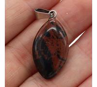 2Pcs Natural Stone Pendants Rose Quartzs Malachite Crystal for DIY Necklace Earrings Jewelry Craft Making 13x28mm-Goledn_Swan