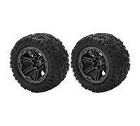 2pcs neumáticos de goma de automóvil de control remoto con adaptador hexadecimal para 1/8 1/10 series de automóviles fuera de ruta de alta velocidad