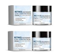 2PCS Nicotinamide Face Cream, Improve Sagging Dry Skin Anti-Wrinkle Enhances Luster Reduce Dullness Dark Spots Hydrating Facial Cream