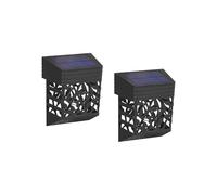 2pcs Outdoor Solar Wall Lights IP65 Waterproof Decor Patio Garden Front Door Stairs Yard Driveway Path