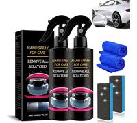 2Pcs P40 Car Scratch Quick Repair Nano Spray,Instant Invisible Scratch Remover,Multifunctional Coating Renewal Agent Spray,Quick Paint Restoration,Long-lasting Protection