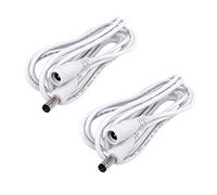 2pcs/pack Blanco 5 m/16.4ft 5.5 mm x 2.1 mm DC Corriente Enchufe A hembra extensión cable de conexión Cable, Conectores Electricos, DC Cable alargador, DC garantía, Conector DC, Stromstecker