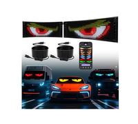 2PCS Pantalla LED Programable,59 x 12cm Letrero led para Coches Ojos del Diablo Control VíA App Bluetooth,Colorida Letrero LED Flexible,USB 5v,para CamióN, Publicidad XAXVSTS