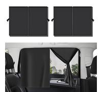 2PCS Parasol de Coche Doble Capa Magnética,Coche Sun Shade Ventana Lateral Cortinas, Bloqueo de Rayos UV Nocivos Lateral Parasol Ventana Coches Trasero Sombrilla para Bebés Mascotas,Fácil Instalación