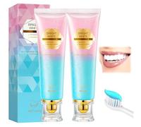 2pcs Pasta de Dientes Blanqueador de Niacinamida,Pasta de Dientes Blanqueadora Radiante,Whitening Toothpaste para dientes más blancos y aliento fresco