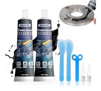 2PCS Pasta de Juntas Motor, Pegamento Alta Temperatura, Silicona Negra para Coche, Sellador de Motor de Culata, Sellador Juntas para Motores, Sellador de Juntas para Automoción e Industrial
