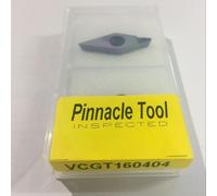 2PCS PCD CBN Insertos de torneado VCMT16041103 CNC Torno Cortador para Mecanizado Mejorado (VCGT160404 PCD)