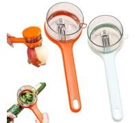2pcs Peeler With Container,Double-Sided Stainless Steel Multi-Function Peeler,Fruit And Vegetable Peeler With Storage Box For Home Kitchen,Anti-Slip Handle Design,Fast Peeling (O+G)