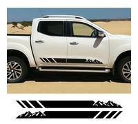 2Pcs Pegatinas Laterales de Puerta de Coche Calcomanías de Vinilo de montaña, para Nissan Navara NP300 D21 D22 D23 D40 Tuning Pickup Offroad DIY Accesorios para Coches Franja de Pegatinas para Coches