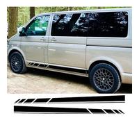 2PCS Pegatinas Laterales para Puertas de Coche, para VW Transporter T3 T4 T5 T5 T6 Camper Van Long Line Graphics Accesorios de Vinilo