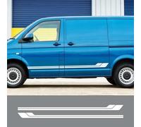 2PCS Pegatinas Laterales para Puertas de Coche, para VW Transporter T4 T5 T6 Decoración de carrocería Accesorios de afinación gráfica Decal de Vinilo