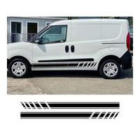 2PCS Pegatinas para Coche, para Fiat Doblo Panorama de Carga, para Vauxhall, para Opel Combo Caravan Furgoneta Gráficas Decals de Vinilo Tuning Accesorios para Coches Pegatinas para Coches Franja