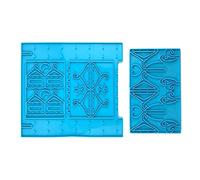 2pcs pendiente estante de almacenamiento gota pegamento forma pendiente exhibición estante joyería almacenamiento rack joyería fuerza molde molde de silicona molde
