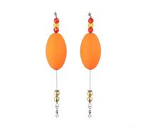 2pcs Pesca Pesada Bobbers con Giratorio, Espuma EVA para Alta Flotabilidad, Tipos de Pesca (Rojo)