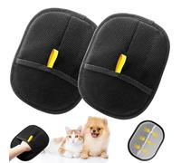 2pcs Pet Hair Remover Glove, Hair Remover Glove, Reutilizable Antistatic Guantes, Adecuado Para Limpieza De Ropa Y Pelo Del Sofá