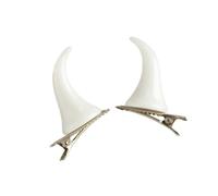 2PCS Pinza De Preciosa Para Niña Pasadores Pequeños Con Forma Cuerno Pasadores Trenzas Pato Adolescente Mujer Delgada Peinar Forma Cuerno