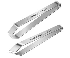 2pcs Pinzas de Cocina, Pinza para Pescado, Alicates de Aristas para Peces, Pinzas de Espina de Pescado, Pinzas de Pescado Acero Inoxidable, 12cm