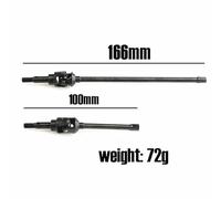 2Pcs Pipe Frame RC Car Universal Axle Set Drive Shaft AR14B Spare Parts for Off-Road Axial RBX10 Ryft AXI232043