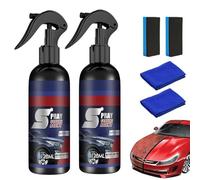 2Pcs Pipiup Car Wax,Pipiup Ceramic Coating,3 in 1 Ceramic Car Coating Spray,Multi-Functional Coating Renewal Agent,Plastic Parts Refurbish Agent