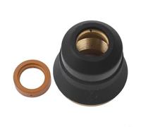 2PCS Plasma Cutting Torch Shield Cap & Swirl Ring Consumibles para IPT-45/IPT-60/IPT-40 Antorchas y para Puerto para Freight 45A Plasma Cutter, Compatible con 60389 y 60028