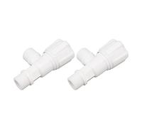 2pcs Plastic 3 Way Diverter Valve | G1 / 2 Male Thread for Bathrooms/Bathtubs/Kitchens | PPR Material, Robust & Water Saving