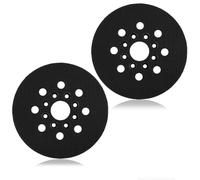2pcs Plato de Lijado de 125mm de Repuesto Compatible Rs035, Gex 125-1 Ae, Pex 220 A, Pex 220 Ae Y 7402/7490, Fijación Rápida Para Lijadora, Almohadilla De Gancho Y Bucle Con 8 Orificios(Gancho largo)