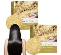 2pcs Polygonum Shampoo Soap, Jabón Natural De Cabello, Barra De Champú Sólido De Jengibre, Promueve el Crecimiento y Previene la Caída Del Cabello