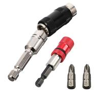 2Pcs Portapuntas Magnético de Cambio Rápido,Porta Puntas Atornillador Imantadas de 1/4" Vástago Hexagonal+Portapuntas Magnético Giratorio con 2Bit PH2,KEPKKU Portapuntas de Taladro Soporte para Brocas