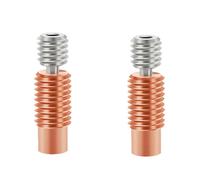 2Pcs Printer Nozzle Throat Heatbreak for E3D V6 Throat Heater Block for 1.75mm V6 Hotend Heater Block