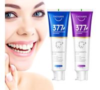 2Pcs Probiotic Whitening Toothpaste 377 Pasta Dientes Blanqueadora Pasta Blanqueadora Dientes Pasta De Dientes Blanqueadora Blanqueador Dental Brightening Stain Removing Aliento Fresco (Púrpura+Azul)