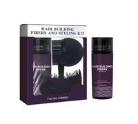 2PCS Professional Hair Building Fibers Keratin Powder Styling Set Thickening Spray Hair Loss Products Fast Regrowth Black Styling Kit