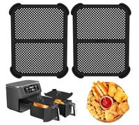 2PCS Protector Antisalpicaduras para Ninja Air Fryer Accessories, Silicona Air Fryer Accessories Compatibles con Ninja AF400EU AF451 DZ401