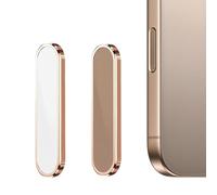 2PCS Protector de Botón de Control de Cámara para iPhone 17 16 Pro/Pro Max Protector Cámara iPhone 17 16 Pro de Vidrio Templado 9H Película Antiarañazos 0.3mm Ultra Fina Compatible con Fundas