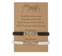 2pcs Pulsera para Pareja Regalo para Pareja Pulsera Hilo del Destino Pulsera de Protección de la Suerte de la Cábala Día de Navidad Cumpleaños Regalo para Novia Novio Esposa Marido Familia Amigos