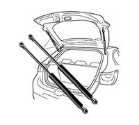 2pcs Puntales Resorte Gas Maletero Coche para Opel Antara 2008-2013, PortóN Trasero Resortes Amortiguador Varilla HidráUlica Auto Accesorios