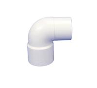 2PCS PVC Insert Elbow, 45-degree and 90-degree Plastic Water Supply Pipe Fittings for Both Inner and Outer Inserts Para Tubos Redondos(90degrees-32mmX32mm)