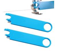 2pcs Quick Threading Device with Alignment Guide Sewing Tool,Multi-Function Sewing Machine Needle Threader,Magnetic Back & Built-in Ruler Sewings Supplies,Anti Prick Hands,for Tailors Hobbyist