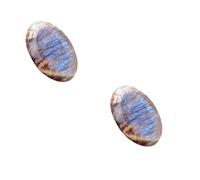 2pcs Rainbow Moonstone Gem - Piedra De Energía Pulida, Piedra De Energía