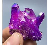 2pcs Rainbow Titanium Bismuth Silicon Cluster Aura Cuarz Crystal