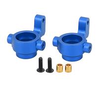 2PCS RC Copa de dirección de aleación de aluminio para REMO SMAX 1621 1625 1631 1635 1651 1655 A2505 1/16 RC Car (Azul)