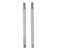 2PCS RC Eje de Choque Trasero Acero Premium a Prueba de Herrumbre Desgaste Núcleo del Eje del Amortiguador para LOSI 1/10 TENACITY Pro 4WD Sin Escobillas Plata 53mm Longitud 3.5mm